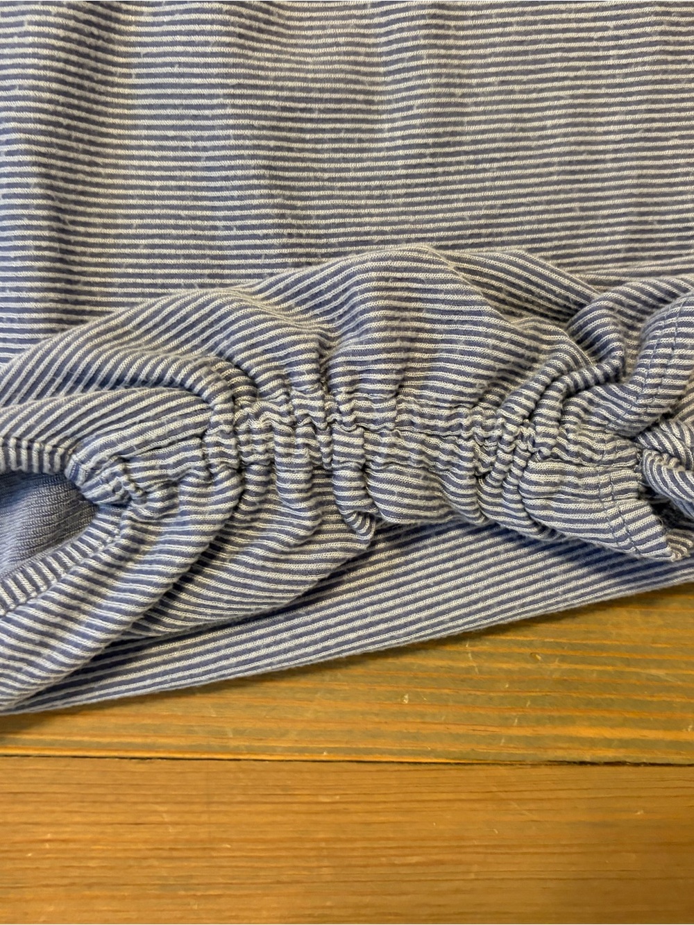 Ribbed Racerback Tank Top - Blue - Picture 3 of 3